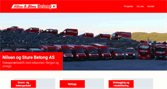 Desktop Screenshot of nsbetong.no